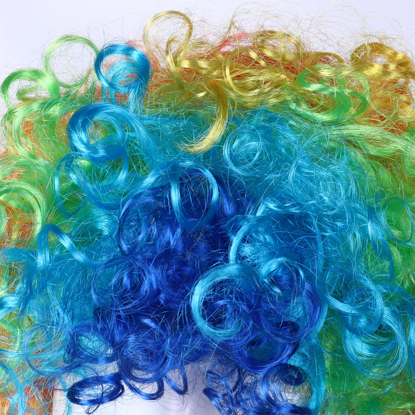 Regenboog Clown Kostuum Pruik Rode Spons Neus Stippen Strikje Wit Handschoen Clown Set Voor Kostuum Rekwisieten Pretend Play Halloween kostuums