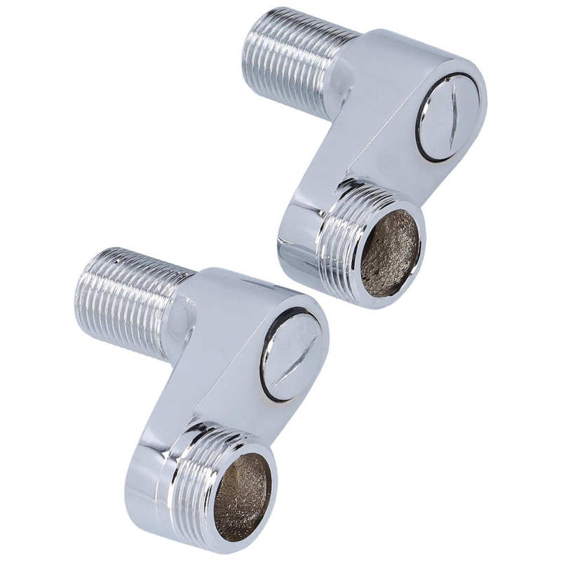 Shower Faucet Swing Shower Mixer Adapter Chrome Plated Finish with Gaskets for Home for Bathroom