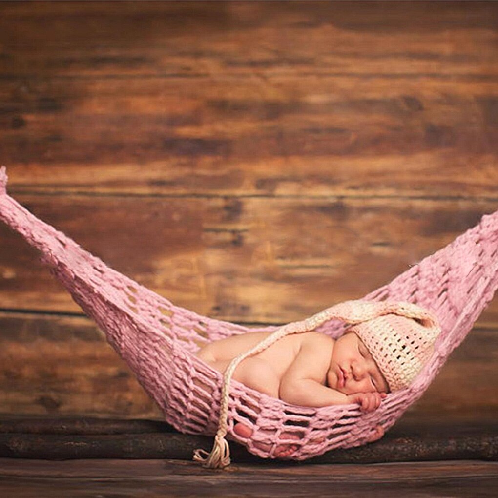 Hamaca para Recién Nacido atrezos para fotografía de bebés niño colgando Cocoon sesión de fotos de punto cama colgante