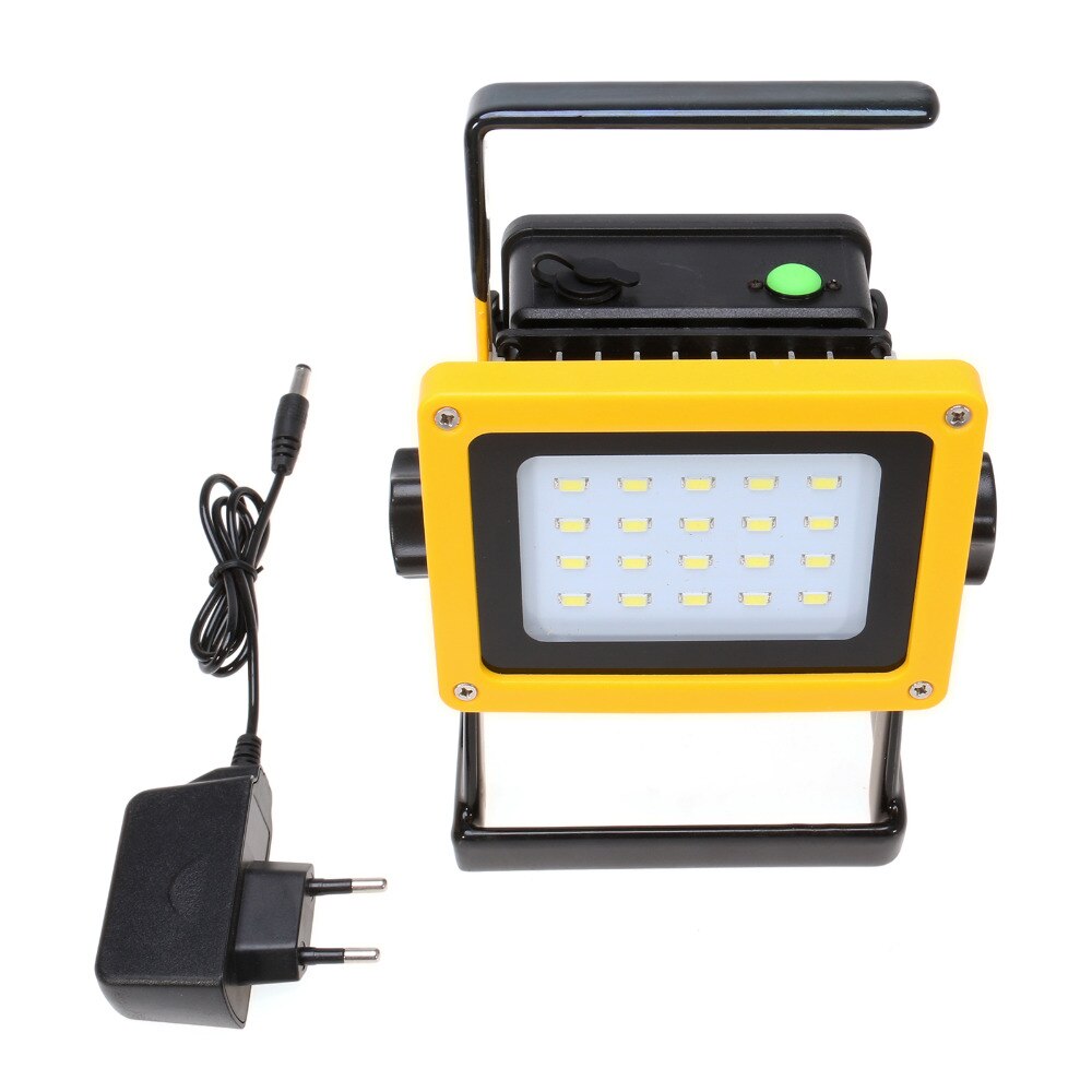 Reflector de luz LED para trabajo al aire libre enchufe de EE. UU./UE lámpara portátil LED luz de trabajo IP65 impermeable para foco de linterna de garaje: EU Plug