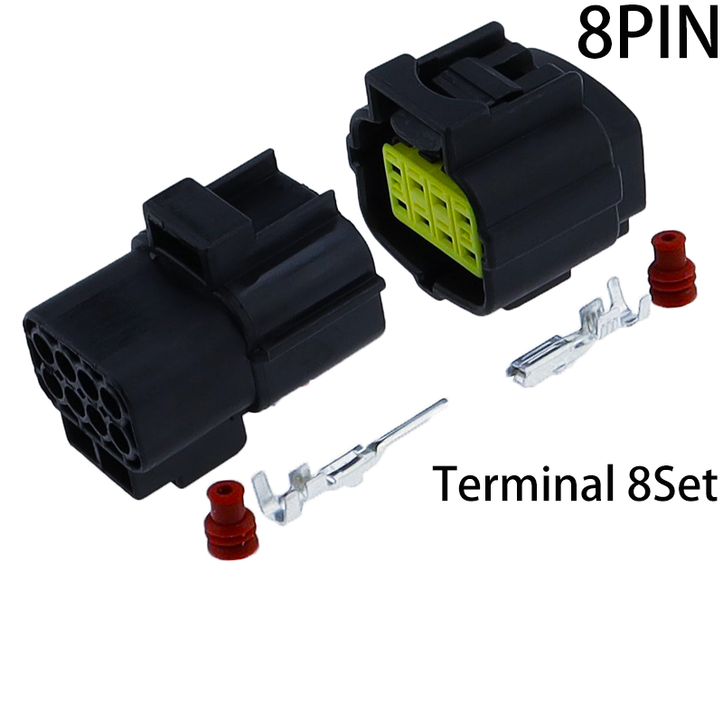 1 2 3 4 6 8 10 12 16 Pin Denso Auto Waterproof Connector Electrical Plug For Car Sealed Truck Socket: Brown