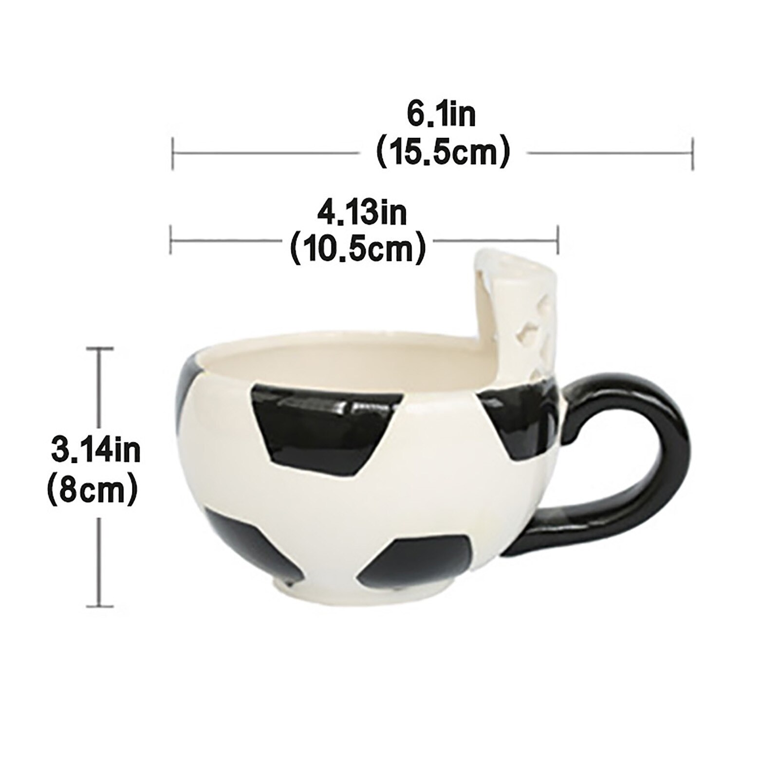 Cartoon Basketbal Voetbal Thee Cup Cartoon Mok Keramische Koffie Ontbijt Water Cup Mooie Zeef Mooie Theepot Mok Drinkw: B