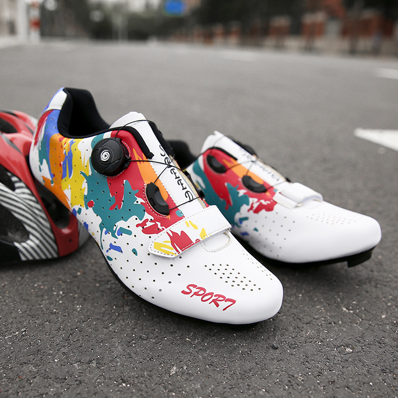 Herren Damen Kompatibel mit Peloton drinnen Reitschuhe Rennradschuhen mit suchen SPD SL Delta Stollen draussen Pedal Fahrradschuh