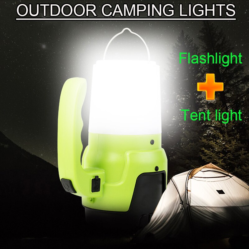 8000 Lumen 200W Usb Oplaadbare Led Zaklamp Camping Lantaarn Waterbestendig Outdoor Zoeken Zaklamp Voor Fish Hunt Camping