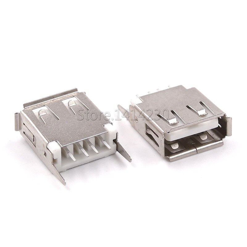 10 st usb typ ett honuttag 180 grader vertikalt 4 ... – Vicedeal