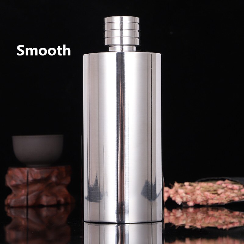 Heupfles 18 Oz 304 Rvs Heupfles Set Alcohol Whiskey Liquor Fles Wijn Met Trechter: Smooth