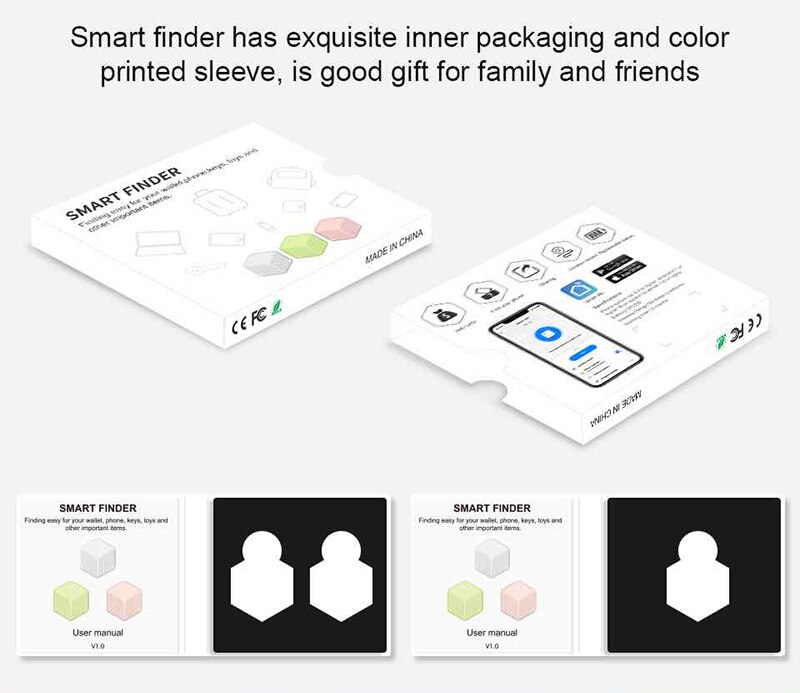 Tuya Mini Smart Tracker Apparaat Tag Key Kind Finder Pet Tracker Locatie Bluetooth Tracker Smart Tracker Voertuig Anti-Verloren