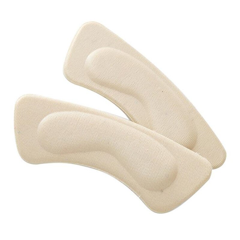 2 Stuks Hoge Prestaties Foam Inlegzolen Anti Slip Kussen Pads Voeten Care Tools Protector Wrijven Hak Schoenen Inlegzolen Insert: beige B
