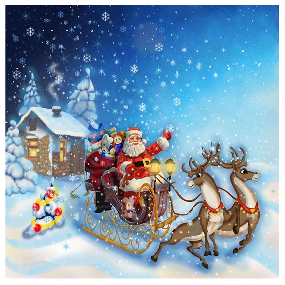 5D Diy Diamond Painting Christmas Santa Claus Cross Stitch Mosaic Diamond Embroidery Rhinesto: Default Title