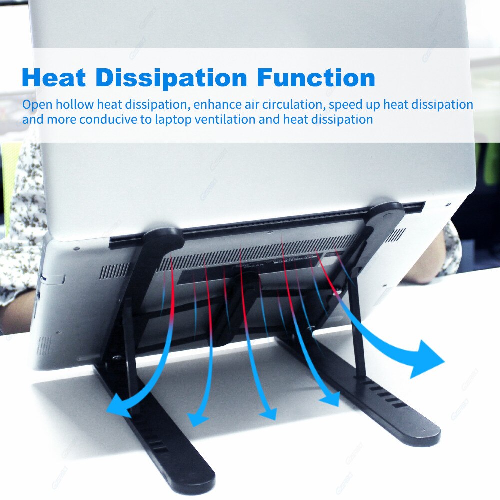 Portable Laptop Holder Vertical Computer Tablet Stand Adjustable Foldable Desk Notebook Stand For MacBook Air Pro iPad Bracket