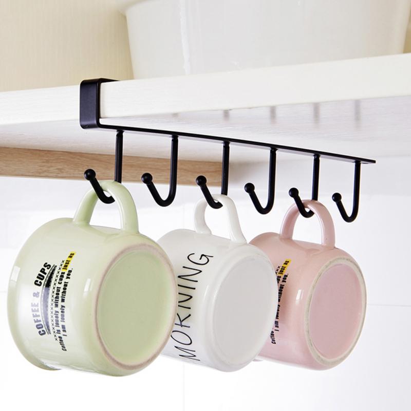 Estante de almacenamiento de tazas para cocina, soporte colgador para armario gancho para colgar platos, estante de almacenamiento en el pecho, estante de almacenamiento para baño soporte para almacenamiento organizador
