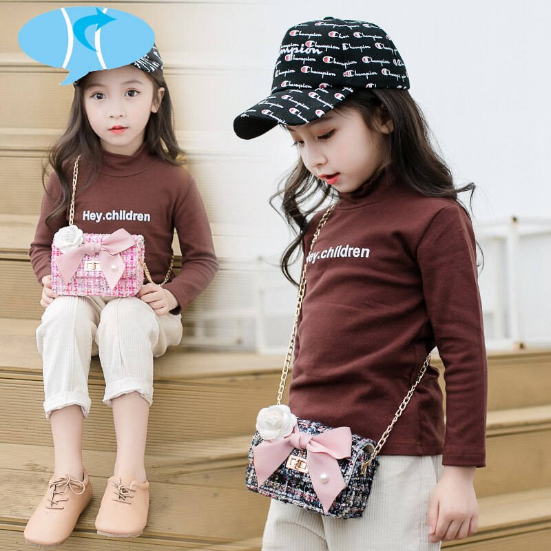 Bekasnoew Mode kinderen Handtassen Snoep Meisjes Boog Messenger Bags Kid Flap Schoudertassen