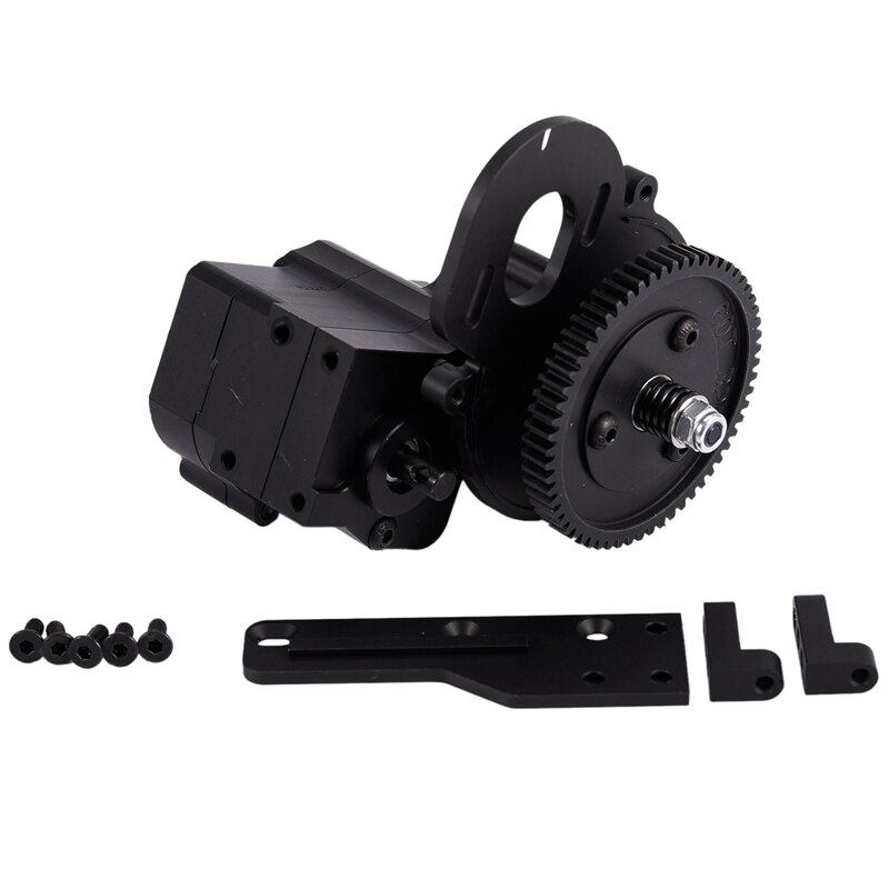 Metallo di CNC Telaio/Ingranaggio scatola Caso di Trasferimento di Centro Cambio di Trasmissione Caso 2 Velocità per 1/10 Assiale SCX10 spettro 90018 RC cingolato