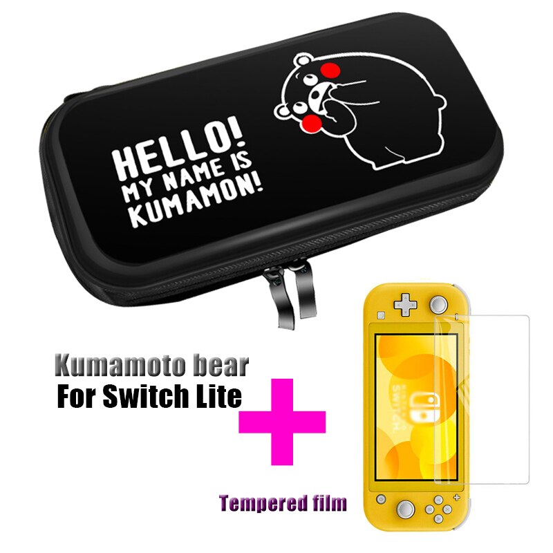 For Nintend Switch Lite Bag Storage For Switch mini Protector Case For nintendo switch mini accessories: Kumamoto bear 2in1