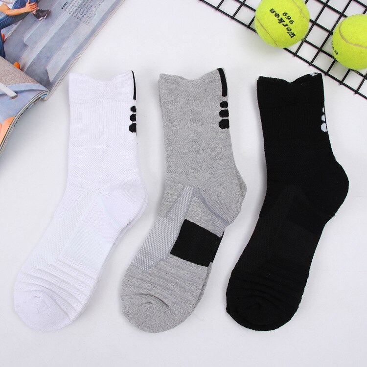 Komfortable Herren Basketball Sport Socken Elite Socken Verdicken Im Freien Sportlich Laufschuhe Socken