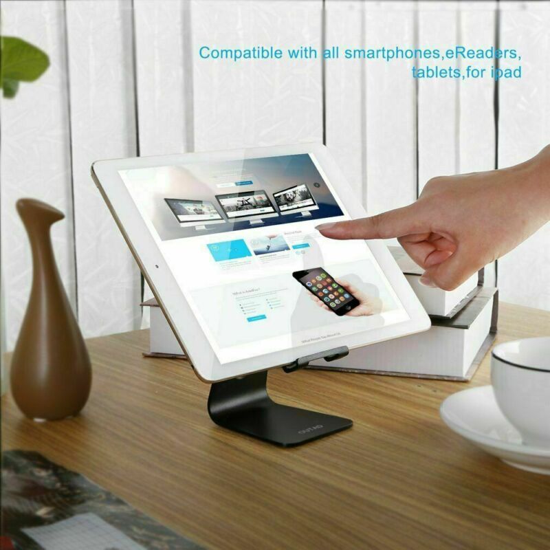 Aluminum Metal Phone Holder Mobile Phone Holder Stand Desktop Universal Non-slip Mobile Phone Hold for iPhone Samsung Tablet