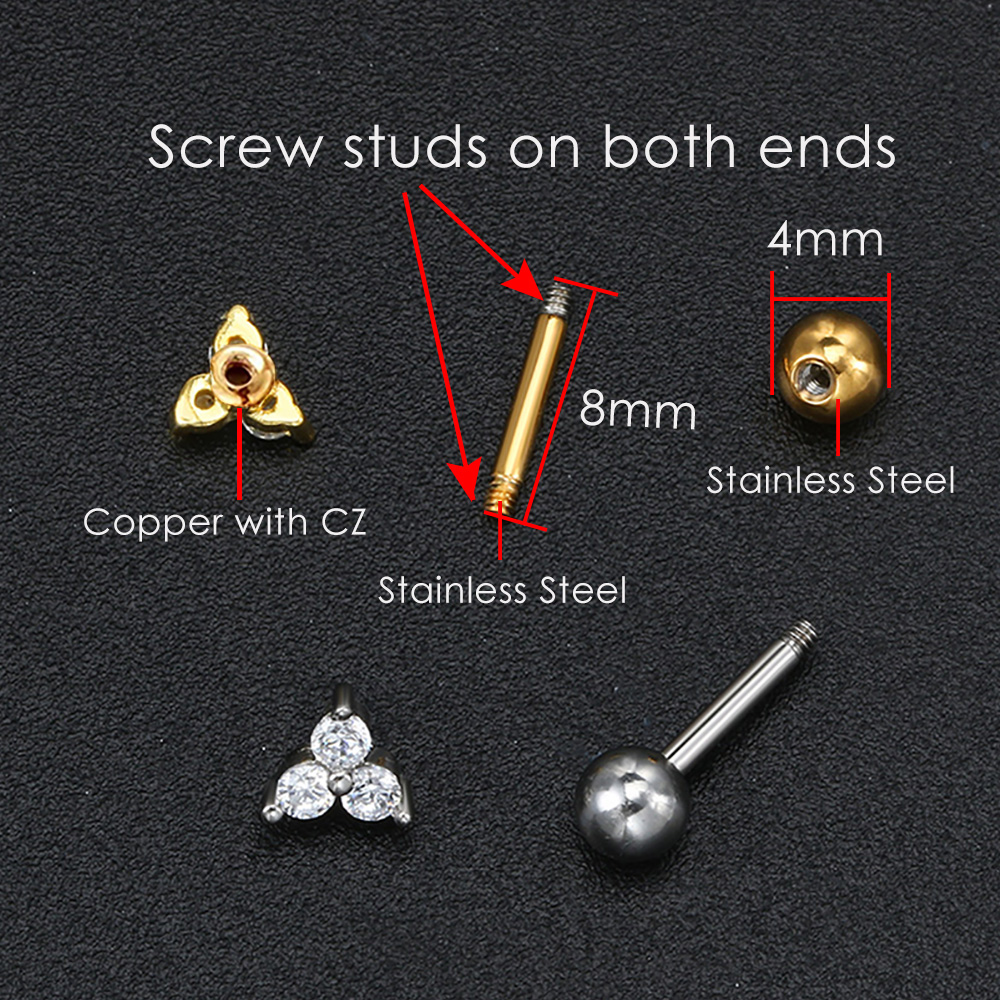 Pendientes Helix Daith para Piercing en la oreja para mujer, lóbulo del trago, segmento colgante orbital, anillo para tabique con cadena, joyería para cartílago