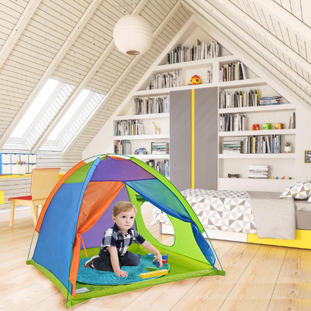 2020 namiot dla dzieci kryty gra na świeżym powietrzu dom przenośny zamek księżniczki niemowlę bawić się namiot dla dziec urodziny prezent na boże narodzenie 130x90cm