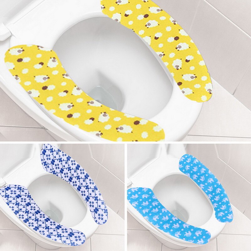 Le coussin de toilette collant épaissi en hiver peut être coupé et facile à nettoyer