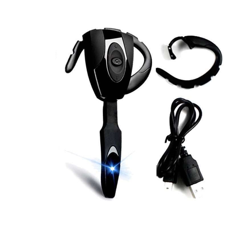 Auriculares Bluetooth 5,0 para PS3, cascos inalámbricos con manos libres, gancho único para la oreja, botón de Gel de sílice, con micrófono: Default Title