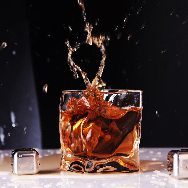 Japanese Edo Crumple Paper Irregular Shape Crystal Faceted Der Whiskybecher Whiskey Whisky Rock Glass Artwork Wine Cup