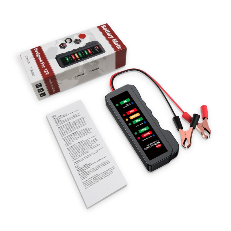 Mini 12V Car Battery Tester Digital Alternator Tester 6 LED Lights Display Car Diagnostic Tool Auto Battery Tester For Car