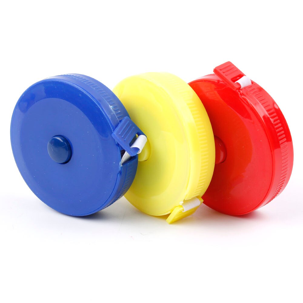 Pocket Plastic Round Tape Measure Tapeline Tape Measure Ruler Sewing