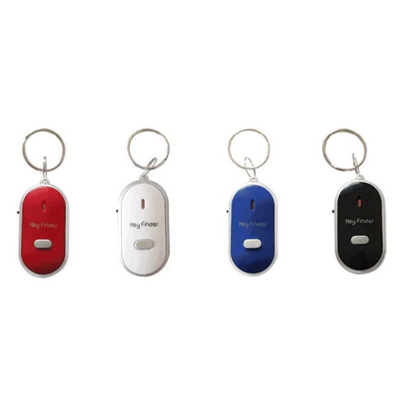 Wireless Whistle Key Finder Key Chain for Anti-Lost Device Key Chain Electronic Anti-Theft Key Search(Black)