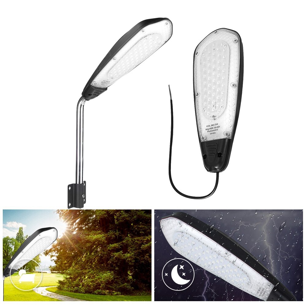 Outdoor 20W 48 LED Street Road Light Lamp Waterproof Wall Post Lights