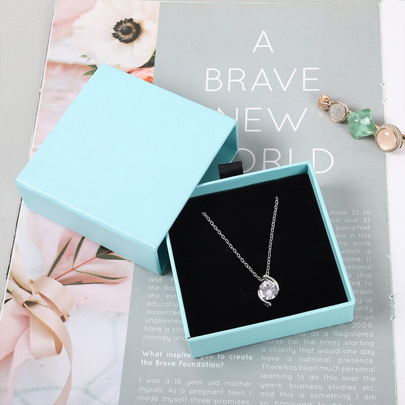 12 pezzi portagioie con cassetto, anello, collana, scatola nera, orecchino, braccialetto, gioielli, organizzatore, imballaggio, esposizione, portagioie e imballaggi