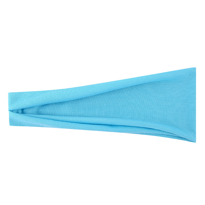 Diadema para mujer, turbante, bandas elásticas para el cabello de Color sólido, diadema para Yoga, aro para el cabello de maquillaje a la , diadema vintage, accesorios para el cabello: YELLOW