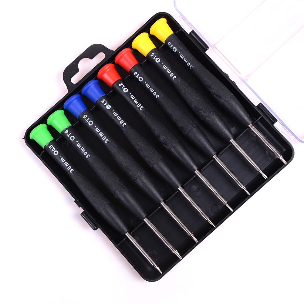 8 unids/set 8 en 1 Mini destornillador de precisión juego de herramientas de reparación de bolsillo para teléfono celular