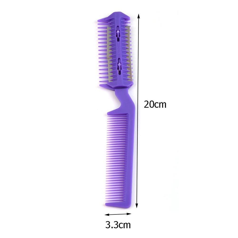 Pet Hair Trimmer Comb 2 Razor Rakes Cutting Grooming Clean Tool for Dog Cat