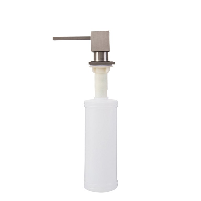 Piazza deck mounted cucina dispenser di sapone lavello adatto superficie del materiale in acciaio inox spazzolato detersivo Liquido holder