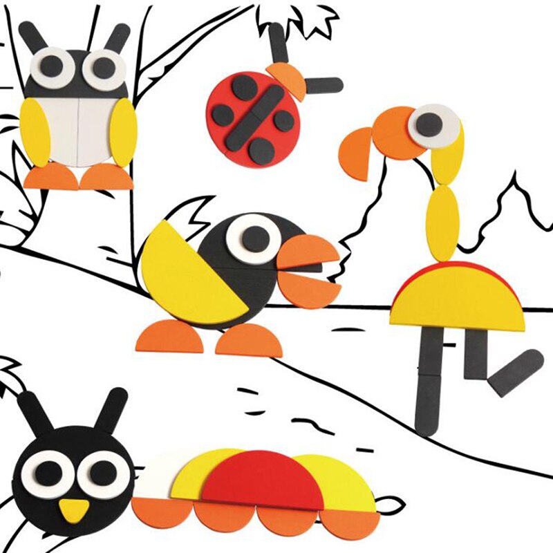 1 Set Juguetes Tangram Puzzel 3d Dieren Puzzel Kids Houten Speelgoed Voor Kinderen Spelletjes Leren En Onderwijs Speelgoed