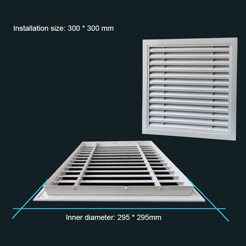 Rejilla de ventilación de aluminio, rejilla de aire acondicionado para pared, techo, rejilla de salida de aire, casa, sistema de ventilación, recuperación: A3