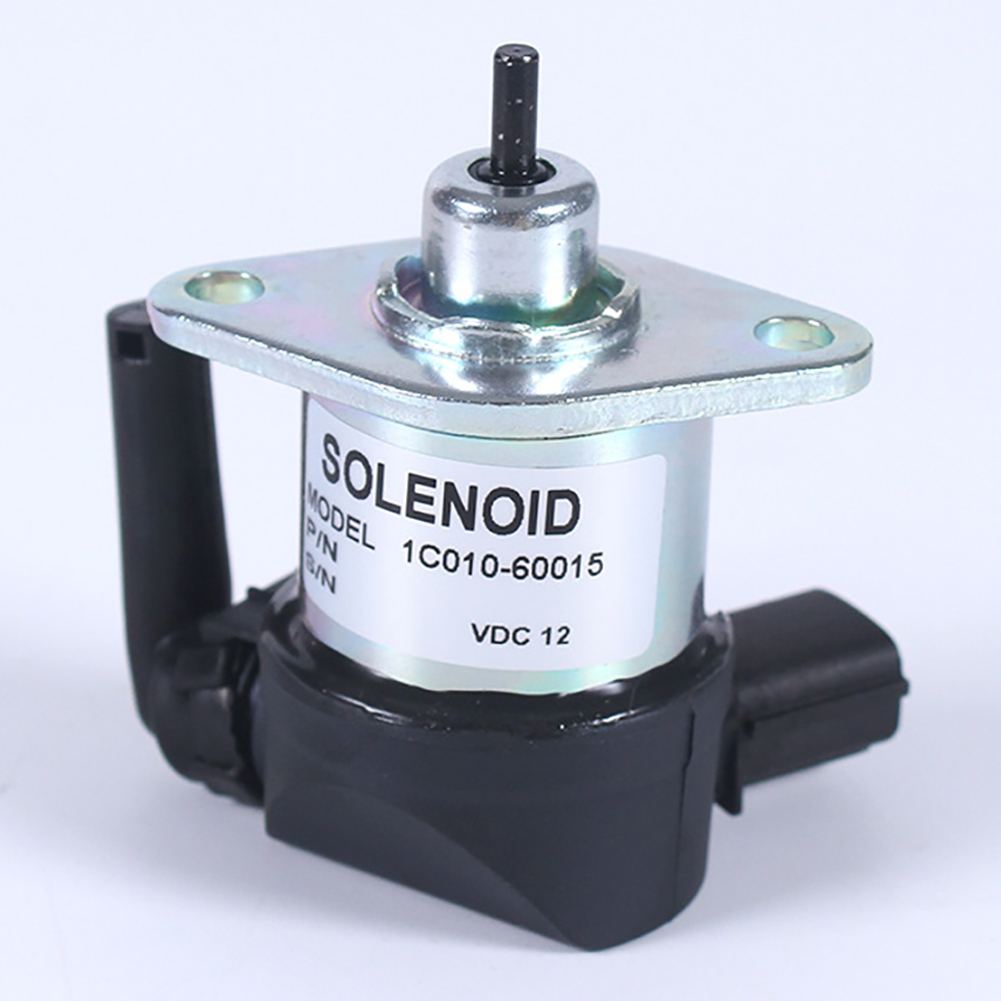 Aluminum Alloy Emergency 1C010-60015 Parts Fuel Shut Off Stop Solenoid Excavator Motor For Kubota M6800 M8200 M8540