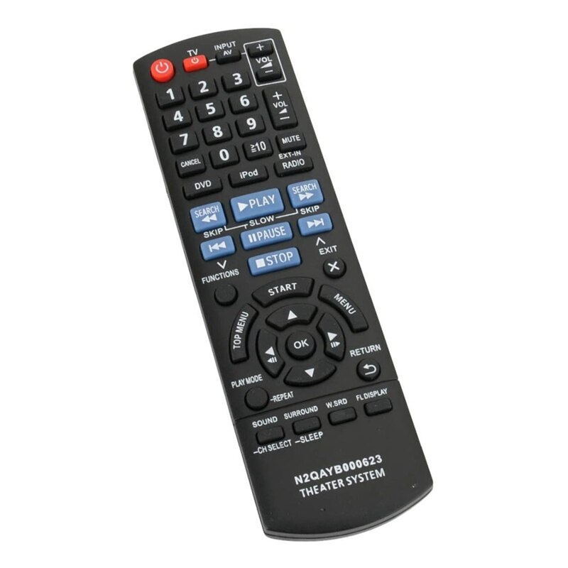 Replacement Remote Control for Panasonic Home Theater N2QAYB000623 SC-PT760 SA-PT940 Fernbedienung