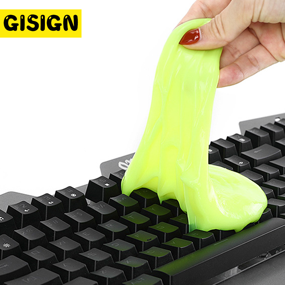 Toetsenbord Slime Lizun Lijm Magic Gel Super Dust Clean Klei Modder Slime Speelgoed Voor Toetsenbord Laptop