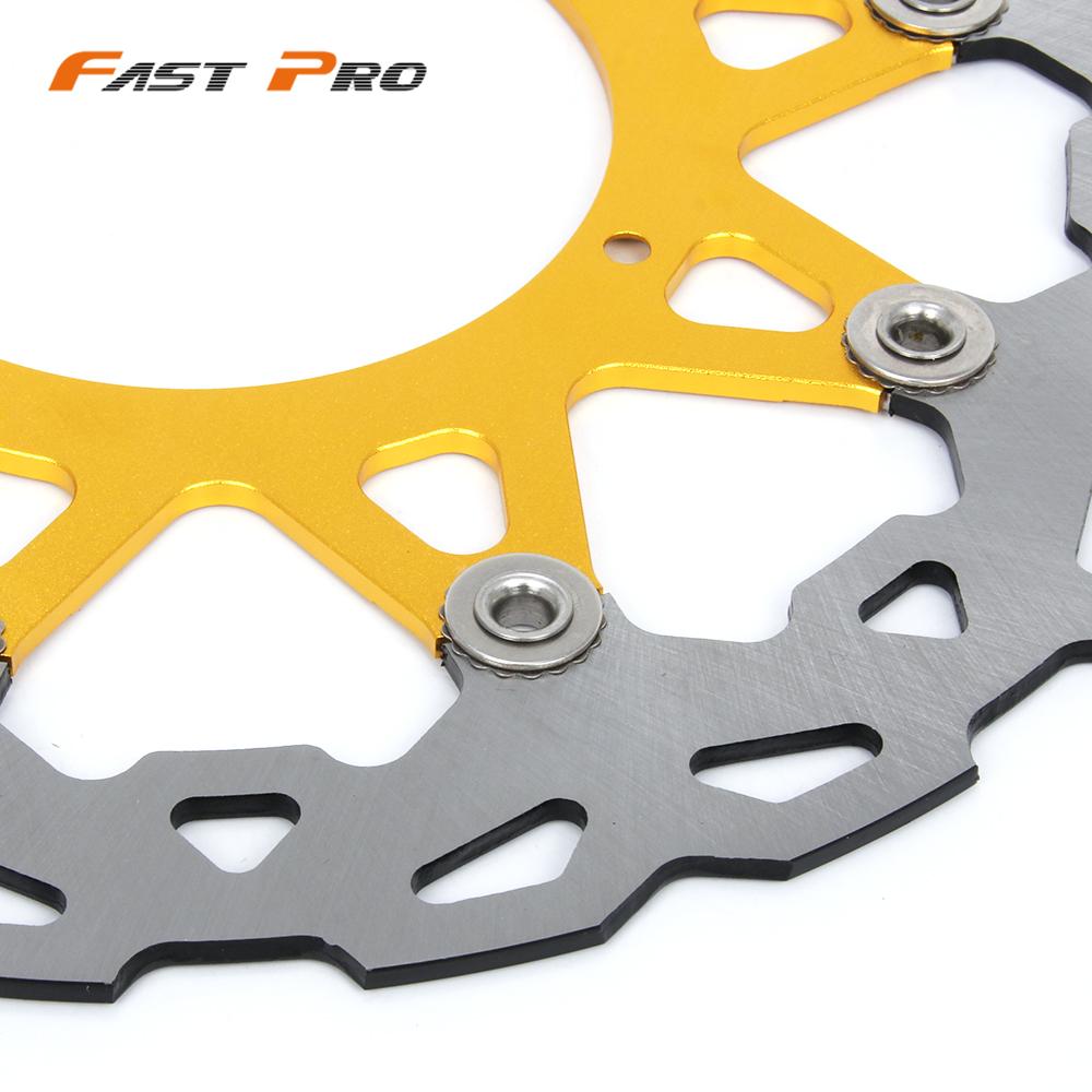 Motorcycle 320mm Front Floating Brake Disc Rotor And Bracket For SUZUKI RMZ250 2007 RMZ 450 2005 RMX 450