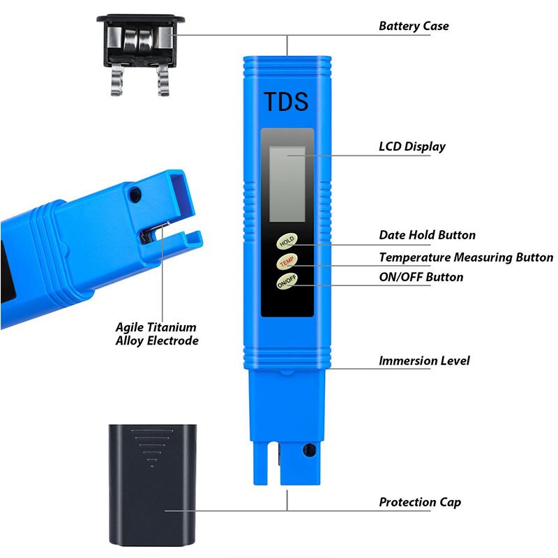 Water purifier test pen TDS detector tds pen Water detection analyzer Conductivity tester