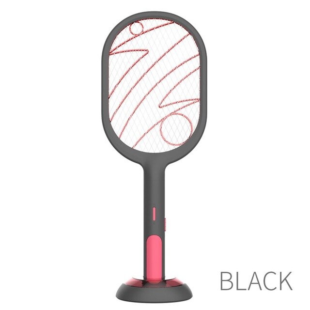 Mosquito Lamp 500 185mm USB Charging Trap Control Mosquito Lamp 500 185mm USB Charging Flyswatter: Black