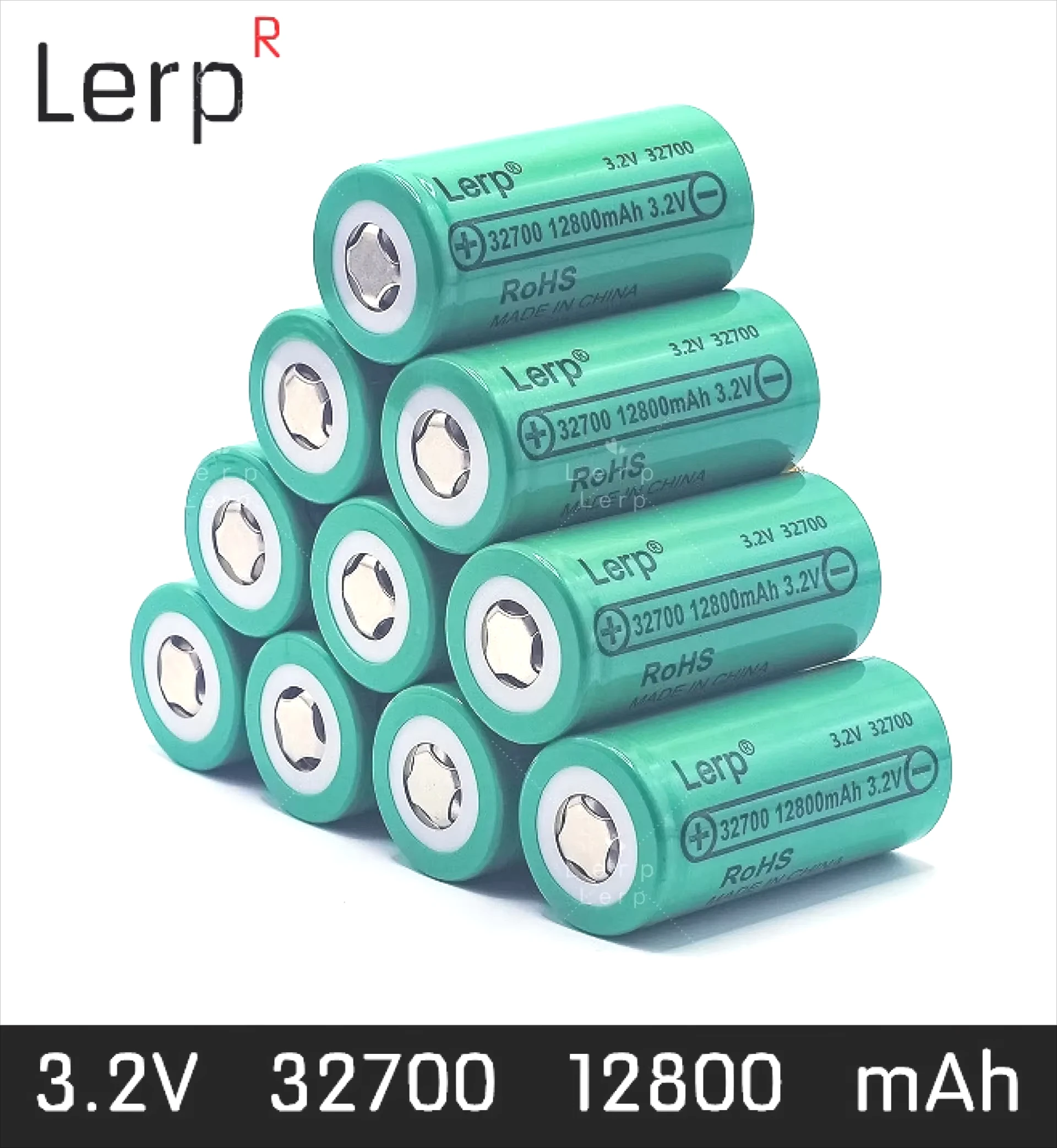 Batería de 3,2 V 32700 12800 mAh, batería recargable LiFePO4 35A 55A de alta potencia, descarga continua: Oro