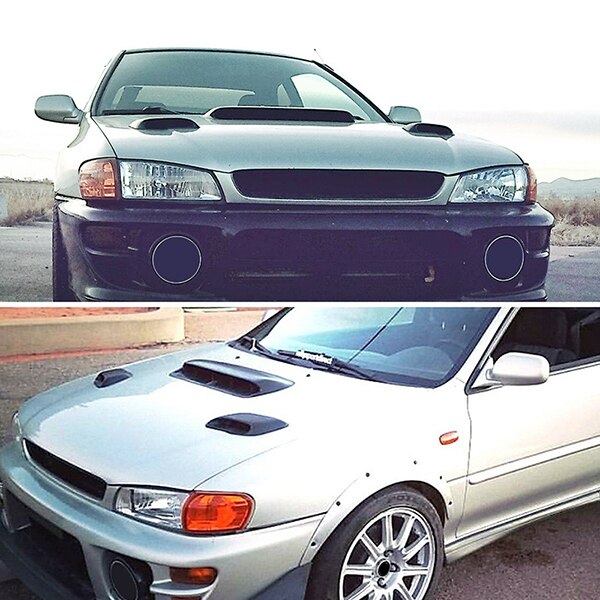 Hood Vent FRP Induction Scoop Air Flow Intake Hood Scoops for Subaru 99-01 GC8 GF8 STi WRX 2.5RS JLD