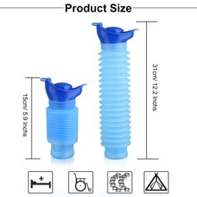 750ML poche toilette rétractable urinoir Portable rétractable unisexe étanche