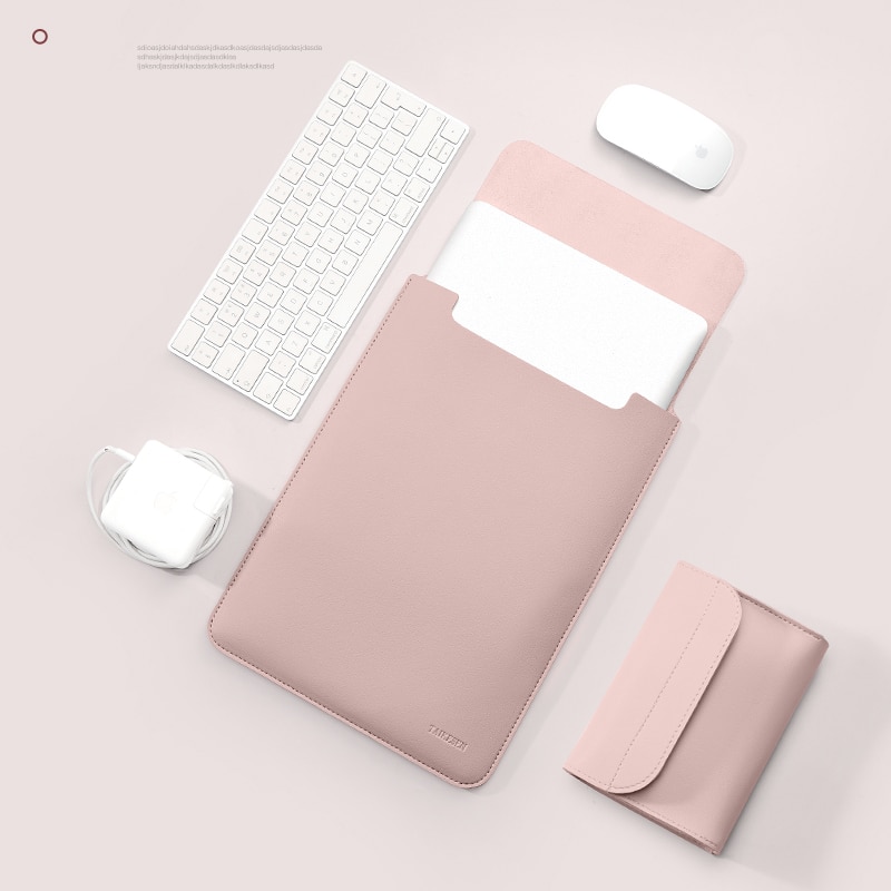 Wodoodporna torba na laptopa 11 12 13.3 14 15 15.6 calowy pokrowiec na MacBook Air 13 Pro M1 pokrowiec na notebooka Huawei Xiaomi okładka akcesoria: PINK / 15-15.6inch