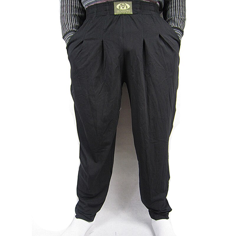 Zimowy trening zdatność spodnie kulturystyka bawełniana koszulka na siłownię odzież na trening sportowy ciepłe spodnie dresowe Crossfit luźne spodnie: L(170-175cm)