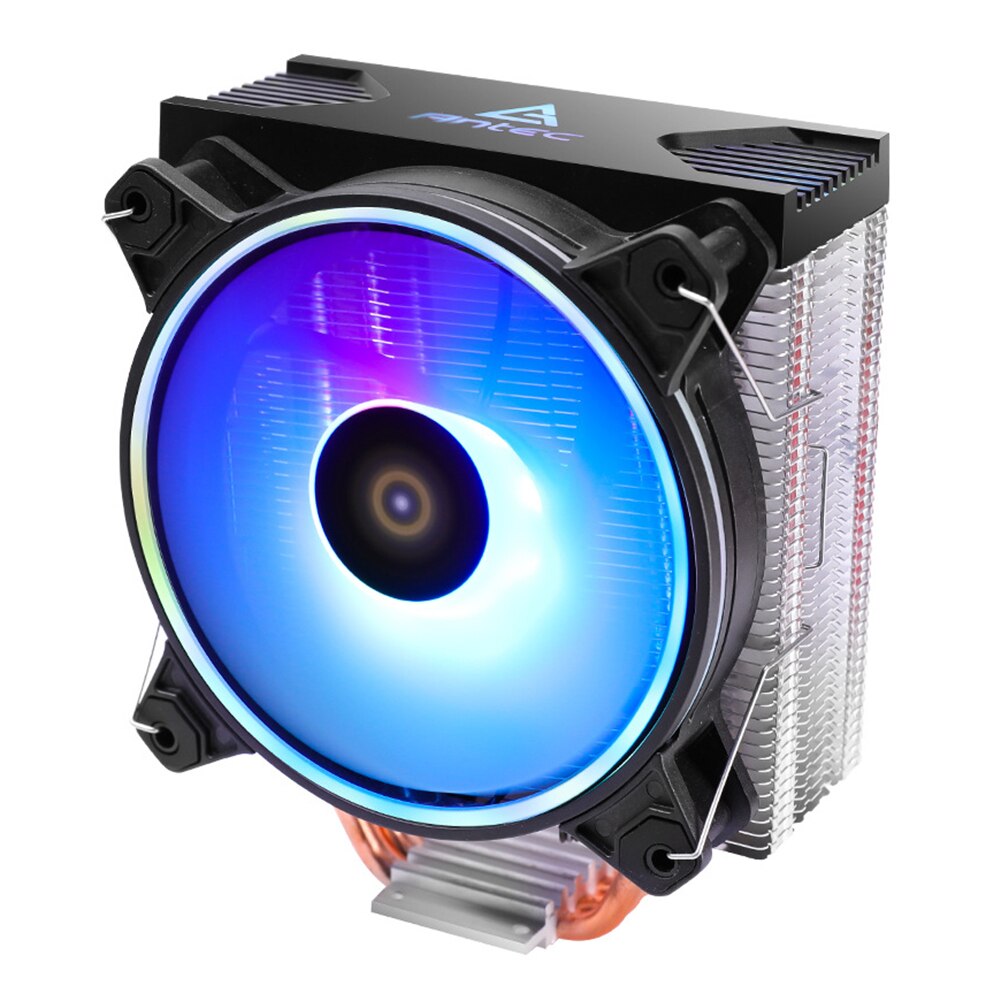 Antec A400 Gpu Computer Waterkoeling Systeem Waterblok Rgb Cpu Luchtkoeler 4 Heatpipe 120Mm Fan Cpu Koeler Voor amd Am Fm Lga