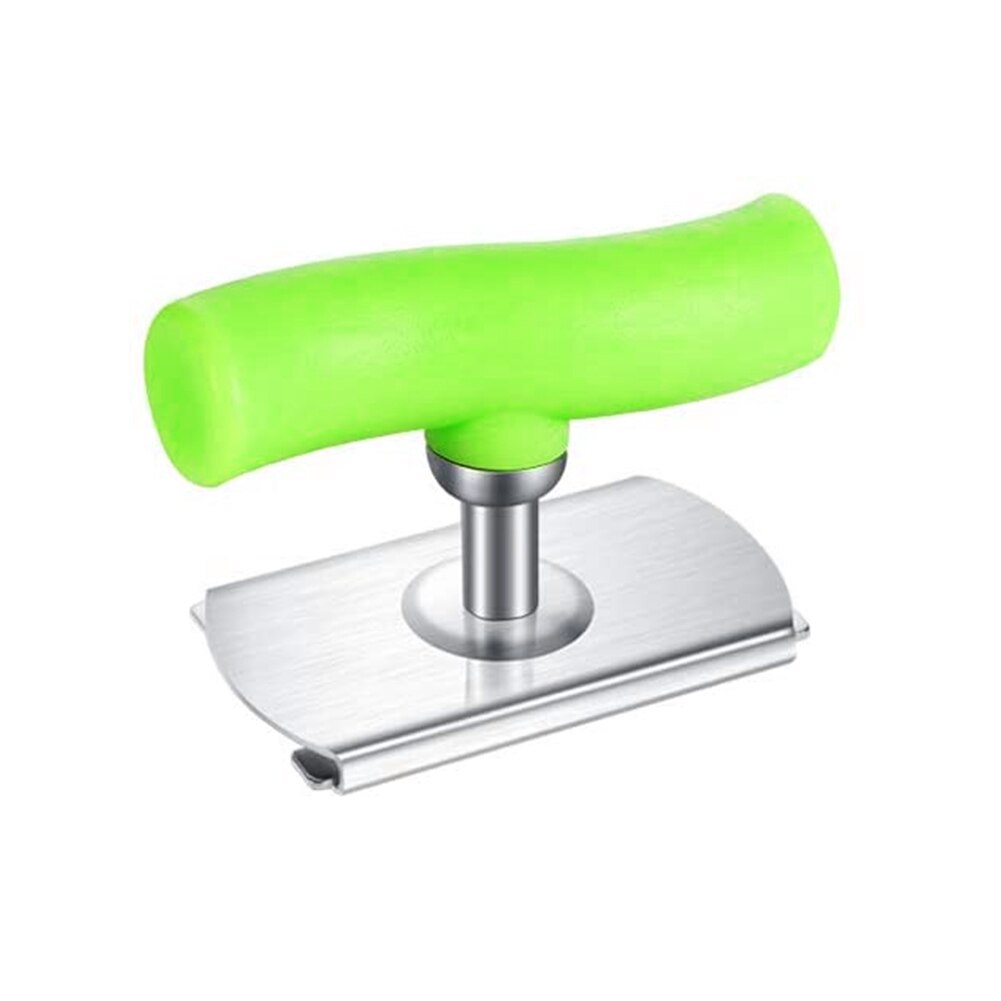 Herramientas para abrir latas, tapa de acero inoxidable, fácil de usar, abridor Manual de tarros, tapas ajustables de 1-3,7 pulgadas para Cocina: Green