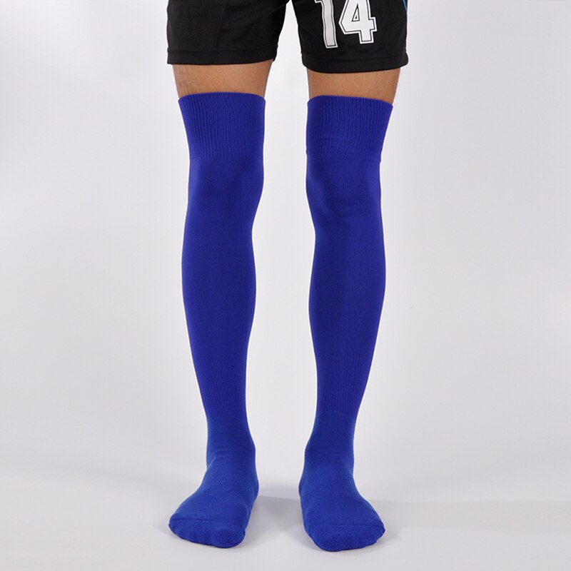 Calcetines largos de fútbol para adultos, medias deportivas con fondo de toalla gruesa, antideslizantes, para entrenamiento de sudor